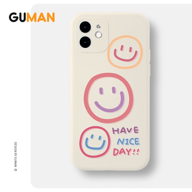 Ốp lưng GUMAN viền vuông chống sốc dễ thương đẹp cho IPHONE 14 13 12 11 PRO MAX SE 2020 X XR XS ip 8 7 6 6S PLUS kute XY8W960