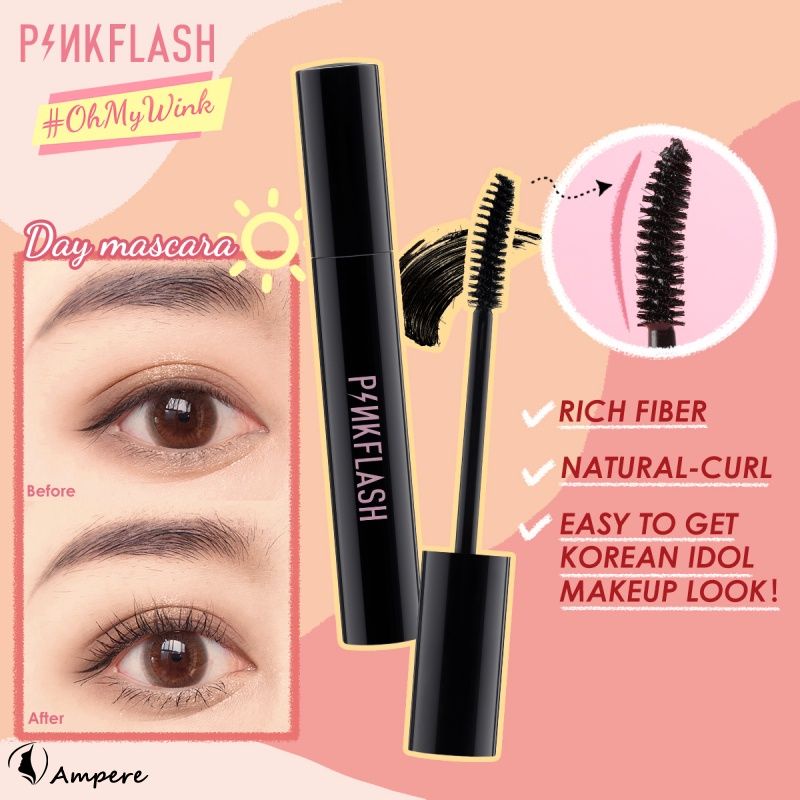Mascara PINKFLASH Chải Mi Chống Thấm Nước Tiện Lợi Chất Lượng Cao 30g AMPERE | BigBuy360 - bigbuy360.vn