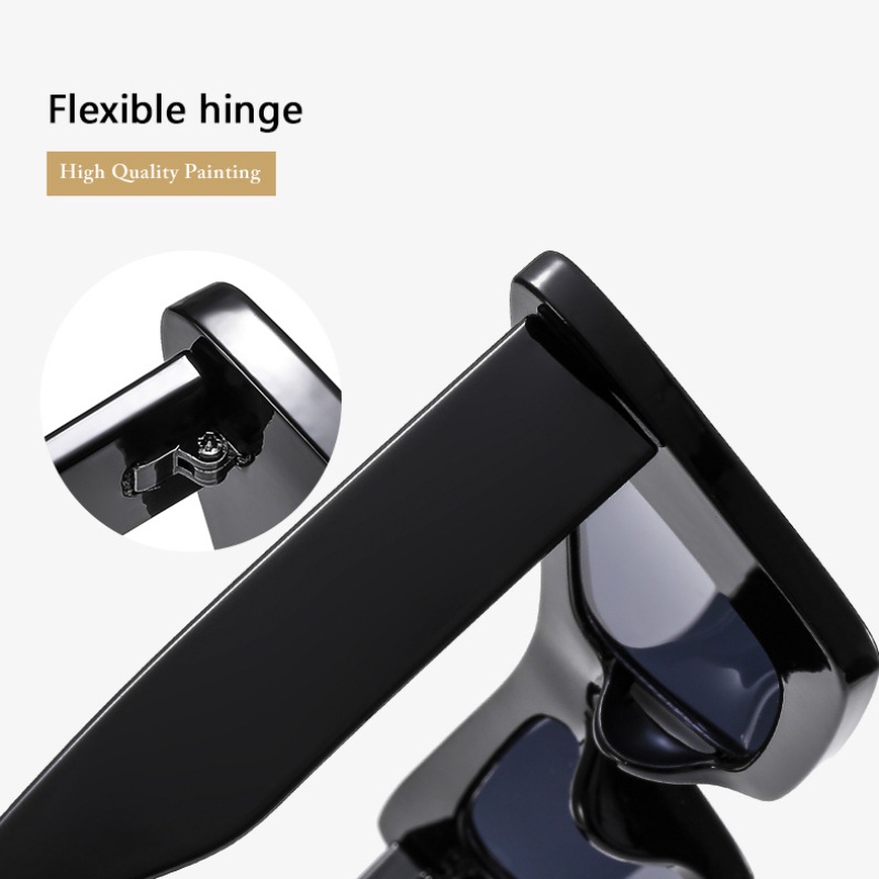 (YUZHU) Kính Râm Mắt Mèo Oversize Thời Trang Phương Tây Thiết Kế Mới