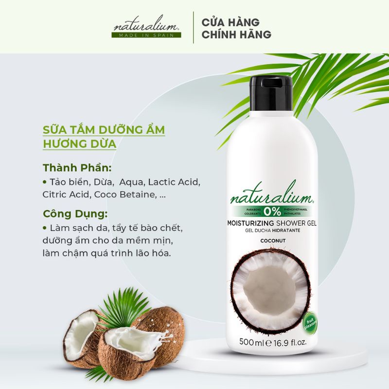 Sữa tắm Naturalium - Hương Dừa