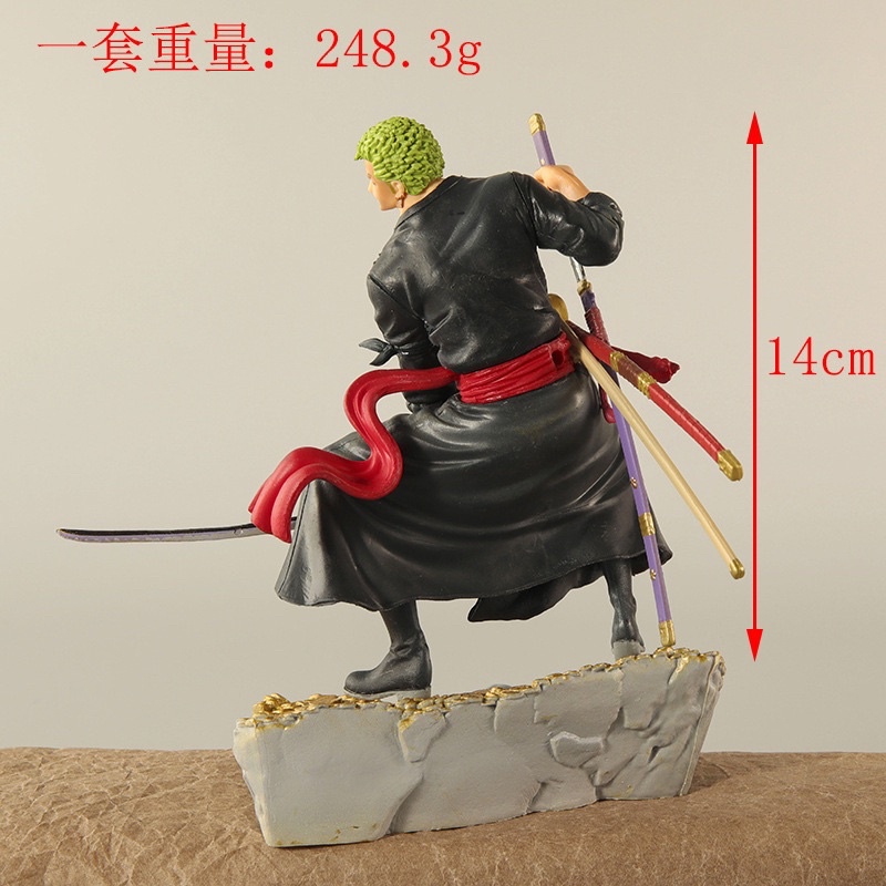 Mô hình Zoro đảo wano Quốc- Bản đế vàng đẹp- Mô hình Onepiece