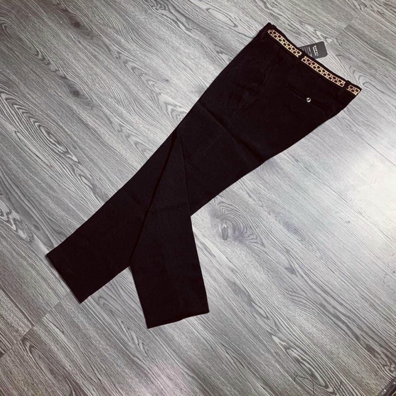 Quần âu dáng côn học sinh có viền hoạ tiết, Quần nam thời trang phong cách hàn quốc từ 28 đến 34 btshop