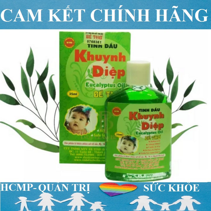 Tinh dầu khuynh diệp cho Bé Thơ giúp bé ngủ ngon thông mũi chai 35 ml HCM16