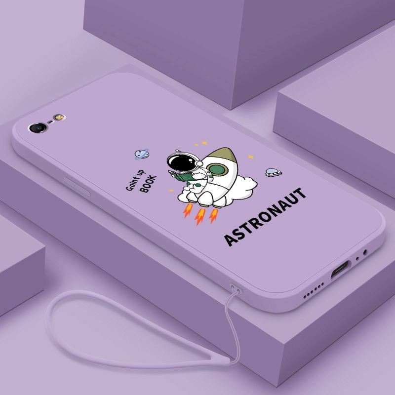 Ốp Điện Thoại Silicone Mềm Chống Sốc In Hình Phi Hành Gia Hoạt Hình Cho iphone 5 5s