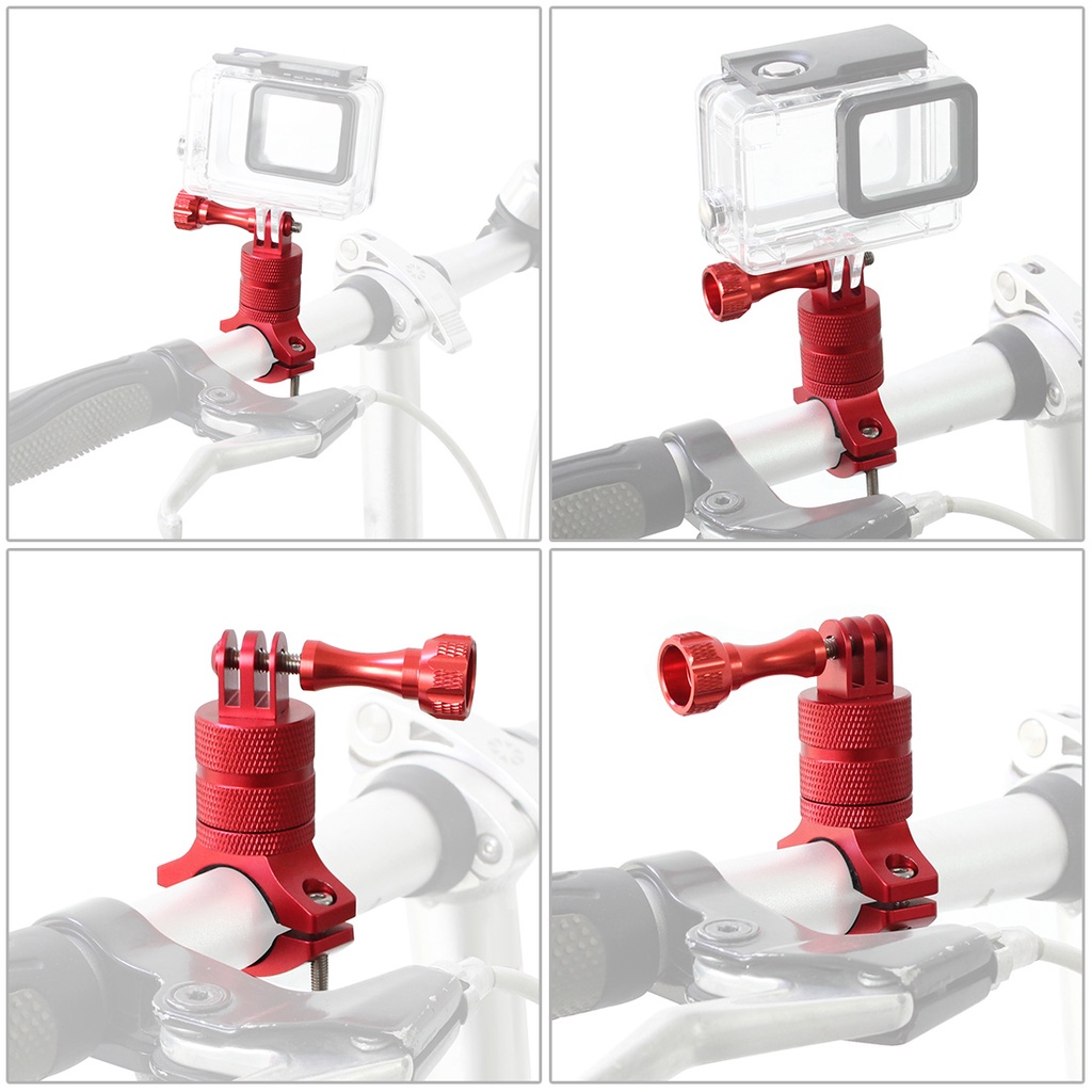 Giá Đỡ Điện Thoại / Camera Hành Trình Gopro XT-XINTE Xoay 360 Bằng Kim Loại Gắn Tay Lái Xe Đạp