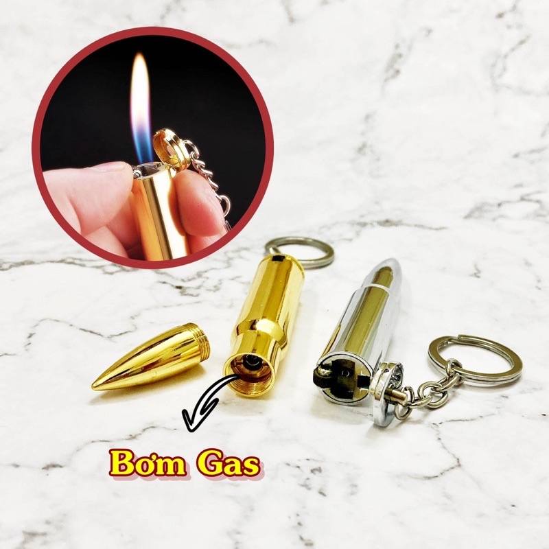 Móc Khoá Đa Năng Kim Loại Hình Viên Kẹo Đồng Vàng - Bạc