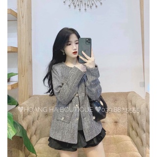 Áo dạ trơn Bigsize cúc đồng DA18