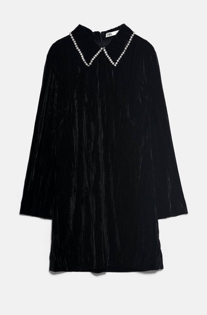 Đầm nhung gân Zara