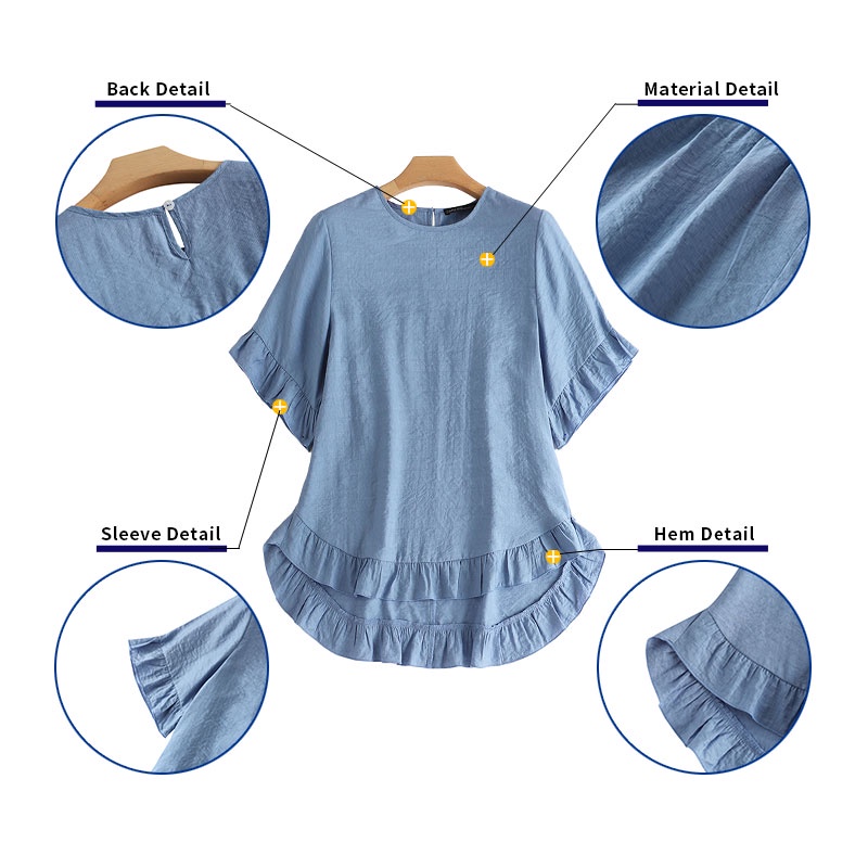 Zanzea Áo Kiểu Tay Lỡ Vạt Bèo Thời Trang Dành Cho Nữ