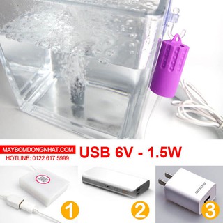 Máy tạo Oxy USB 6V Mini