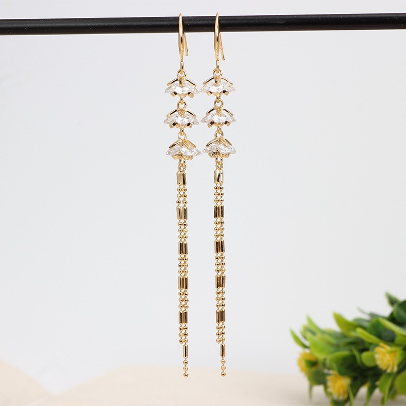 Bông Tai bạc 925 , Khuyên tai cao cấp mạ vàng 10k 2 màu vàng T828 /màu bạc T829 NaMoo Jewelry