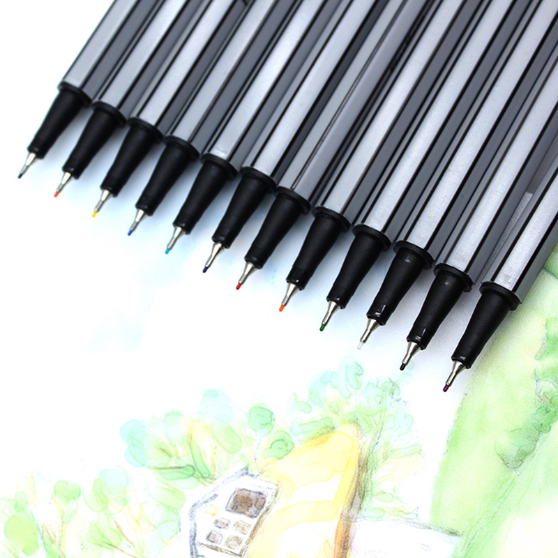 Bút Đánh Dấu Ngòi Mảnh Mịn Nhiều Màu Sắc Đa Ứng Dụng