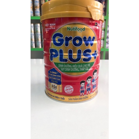 Sữa Nutifood Grow Plus + 900g , Grow plus đỏ dành cho trẻ trên 1 tuổi