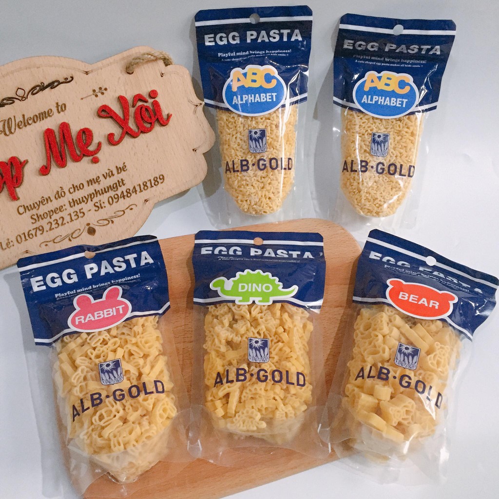 Mỳ nui trứng Pasta cho bé ăn dặm HSD: 12/2021