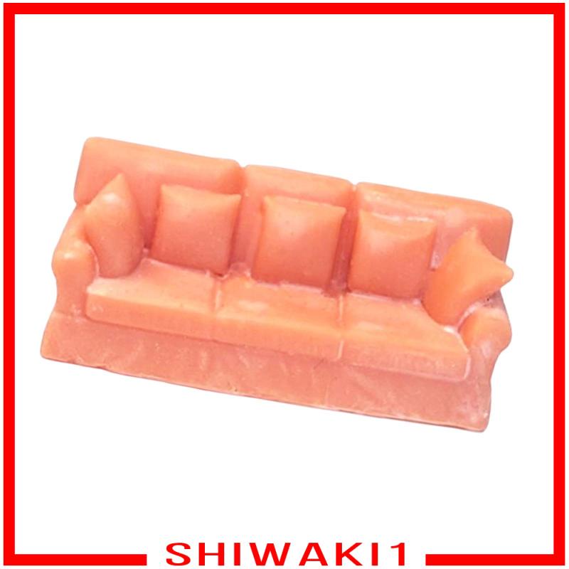 Mô Hình Ghế Sofa Phong Cách Bắc Âu Không Sơn 1 / 64