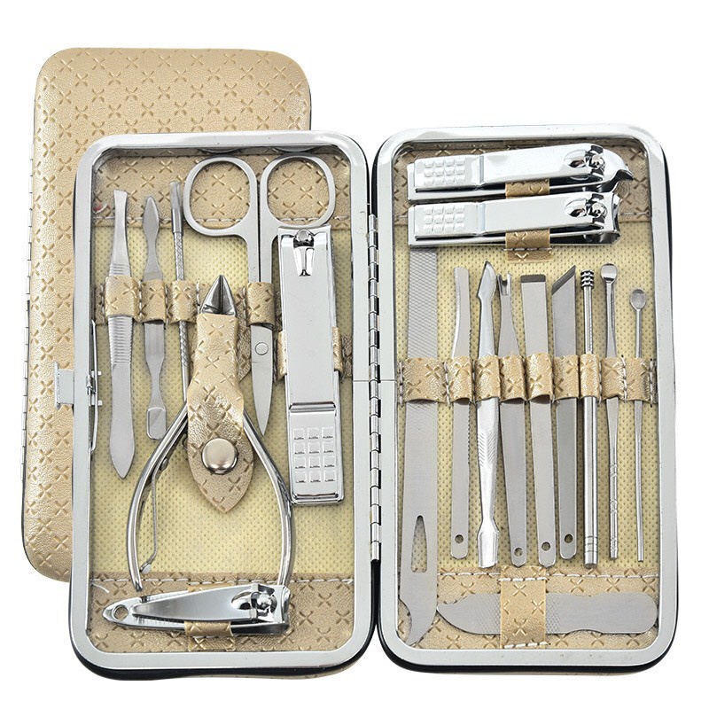 Bộ Bấm Móng Tay 19 Món Thép Không Gỉ-Bộ bấm Móng Tay Cao Cấp