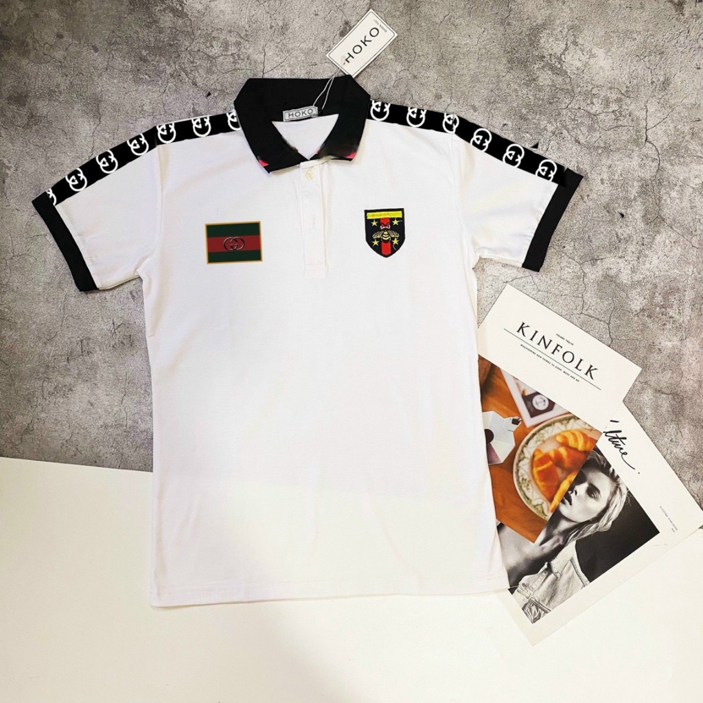 Áo thun polo nam cổ bẻ, áo polo nam in họa tiết Cotton xuất xịn, chuẩn form,sang trọng - lịch lãm