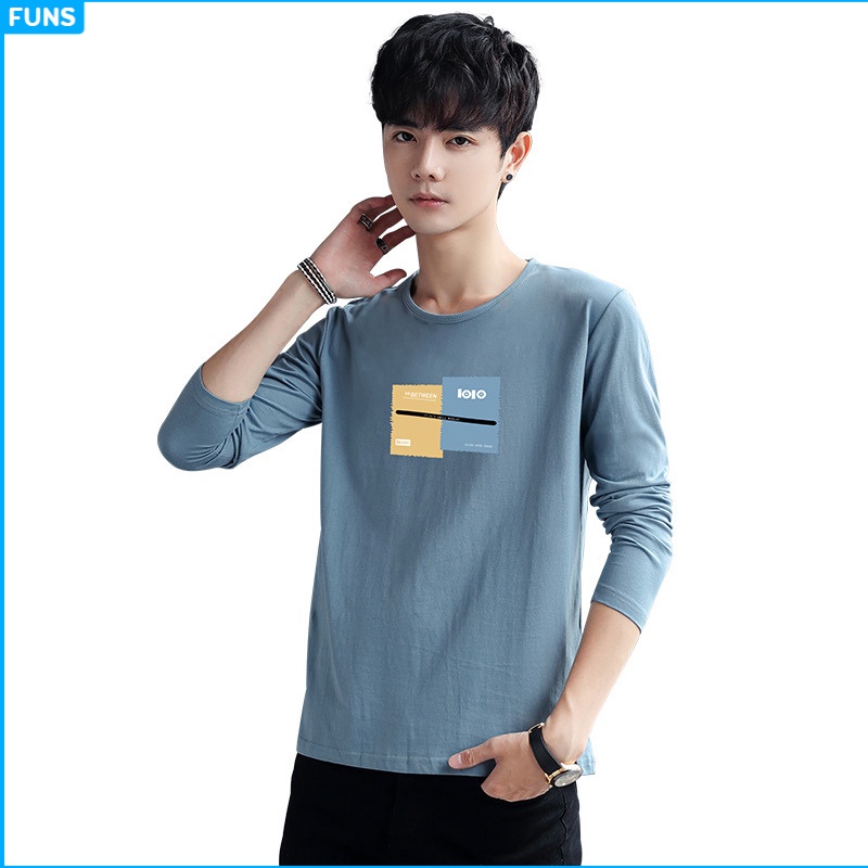 Áo thun nam FUNS Áo dài tay nam mã TT53 Q form rộng thể thao dài tay đẹp mùa thu đông