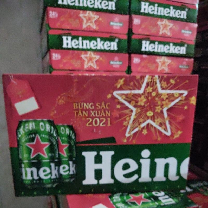 Bia Heineken 330ml × 24 lon - Xuân 2021