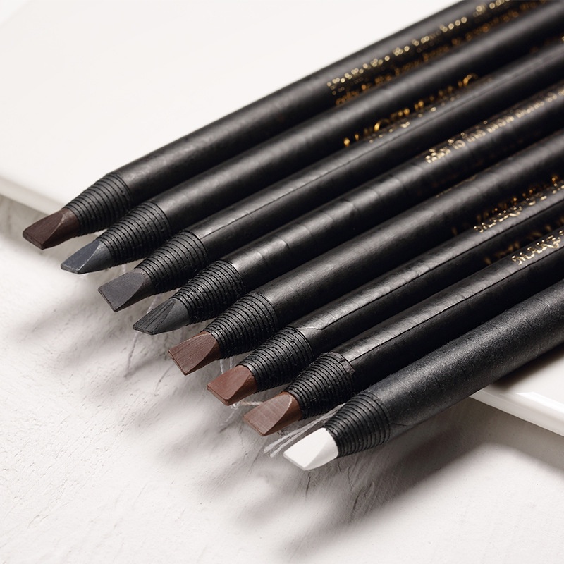 Chì xé Haozhuang kẻ mày cứng phẩy sợ sắc nét chuyên dùng cho Makeup trang điểm, màu rõ nét , không lem bền màu