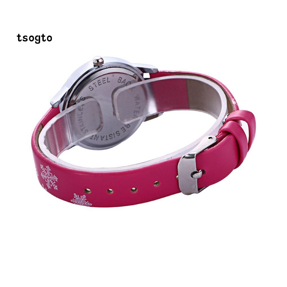 Đồng Hồ Đeo Tay Cho Bé, Mặt Tròn In Hình Công Chúa Băng Giá | BigBuy360 - bigbuy360.vn