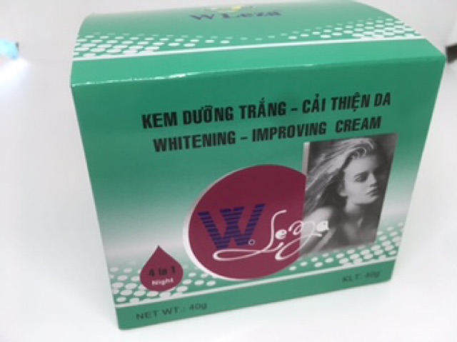 Kem dưỡng trắng và cải thiện da wleza 40g ban đêm.