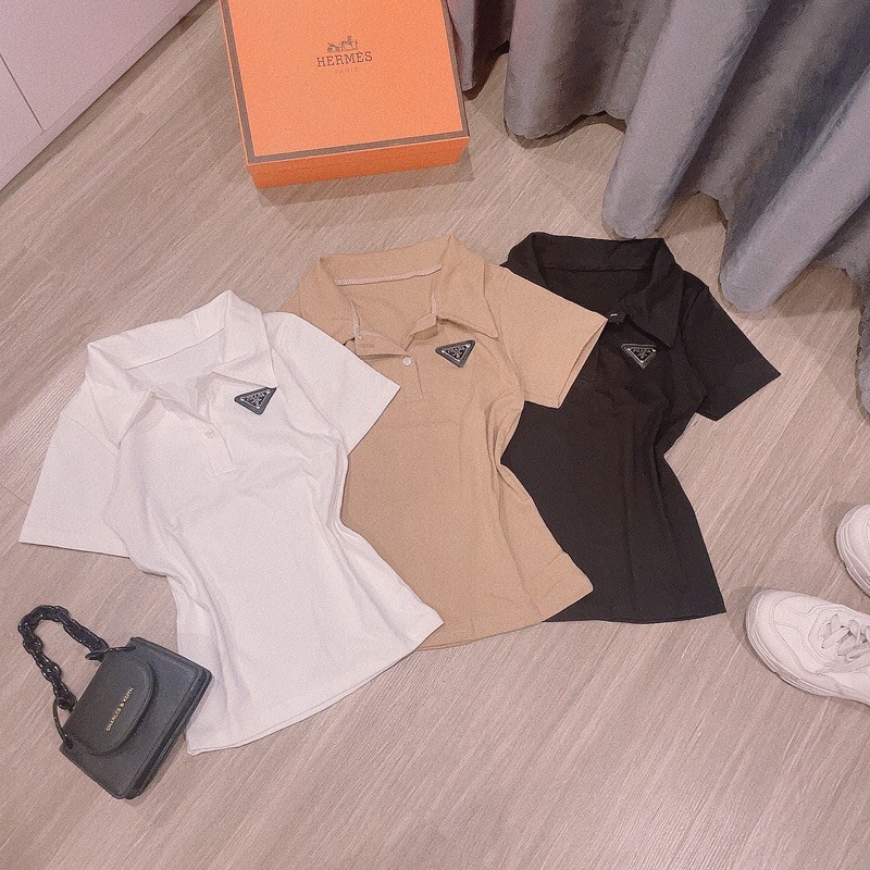 áo thun cổ trụ pradaaaa | BigBuy360 - bigbuy360.vn