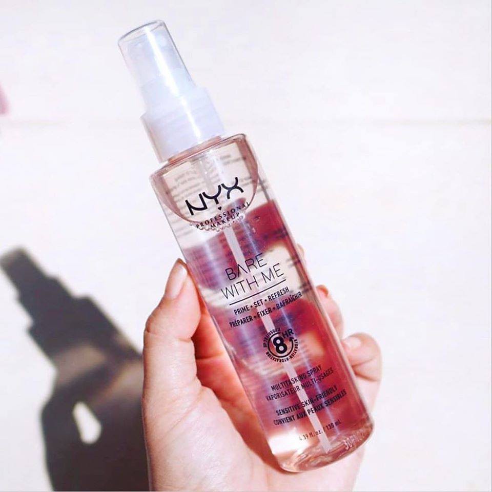 NYX - Xịt Khoáng - Khoá Giữ Makeup Nyx Bare With Me Prime.Set.Refresh Multitasking Spray 130mL | BigBuy360 - bigbuy360.vn