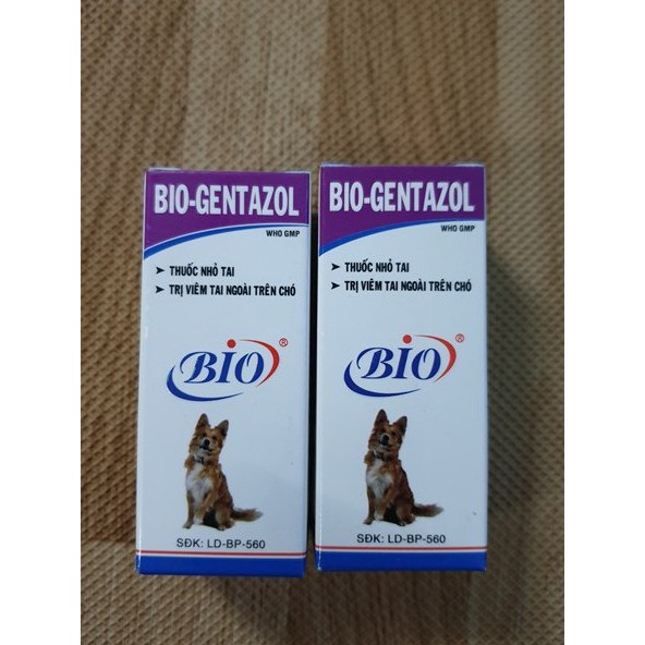 BI-O-Gentazol - Dung dịch nhỏ tai chó mèo-10ML