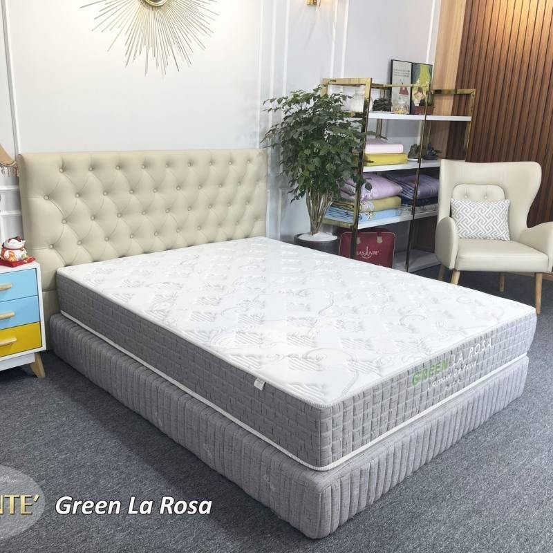 Đệm lò xo Green La Rosa cao cấp Pháp Lasante' thiết kế sang trọng êm ái bảo hành 7 năm