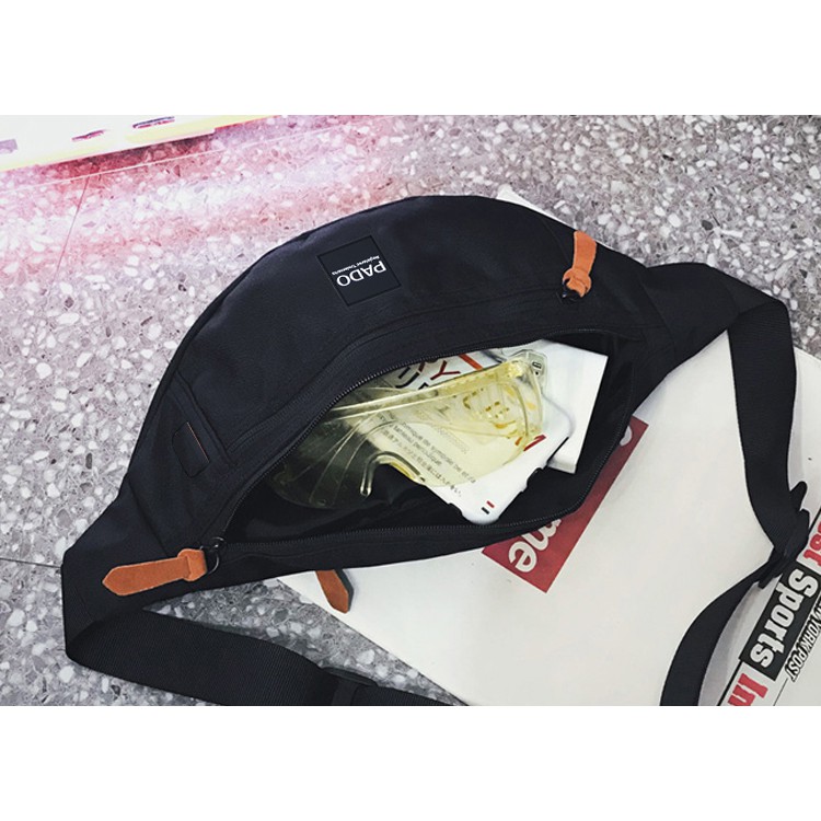 Túi Đeo Chéo Unisex  Phong Cách Hàn Quốc PADO 472 chất liệu vải canvas chuyên dụng cao cấp