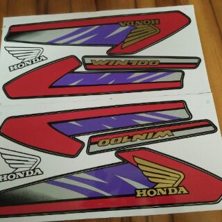 Bộ tem honda win 100 đời 97 màu đỏ