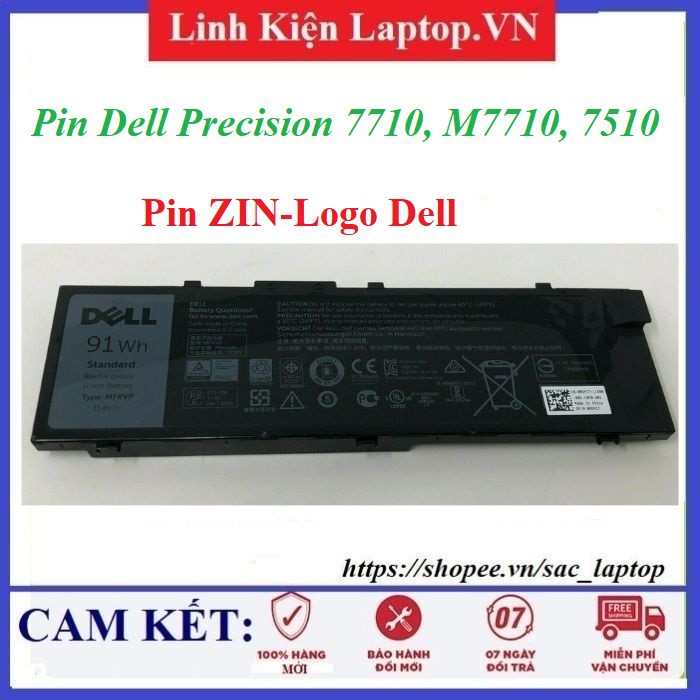 ⚡️[Pin zin] Pin Laptop Dell Precision 7710, M7710, 7510