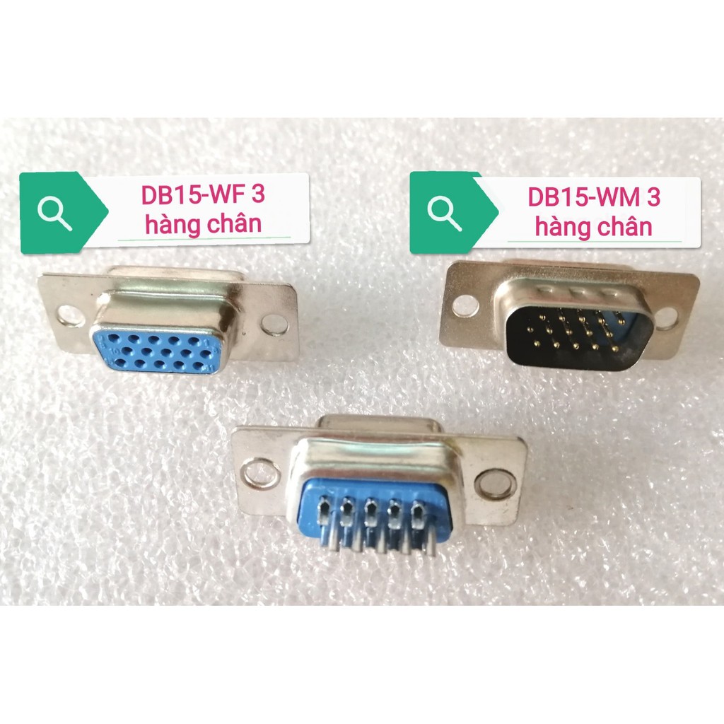 Đầu DSUB DB9 DB15 DB25 DB37 màu xanh các loại nối dây | WebRaoVat - webraovat.net.vn