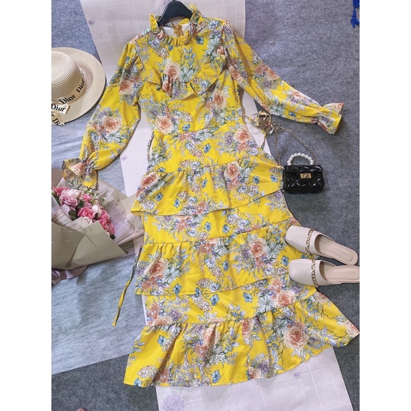 VÁY HOA NHÍ VINTAGE-SIÊU DỄ THƯƠNG, VẢI MỀM MỊN