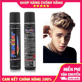 [Giá Sỉ] -  Keo Xịt Tóc Màu Tạo Kiểu Nhuộm Tạm Thời Tại Nhà FAMILIAR 100ml 20 Màu Sắc Lựa Chọn – VN VN  - Hair Color Spr