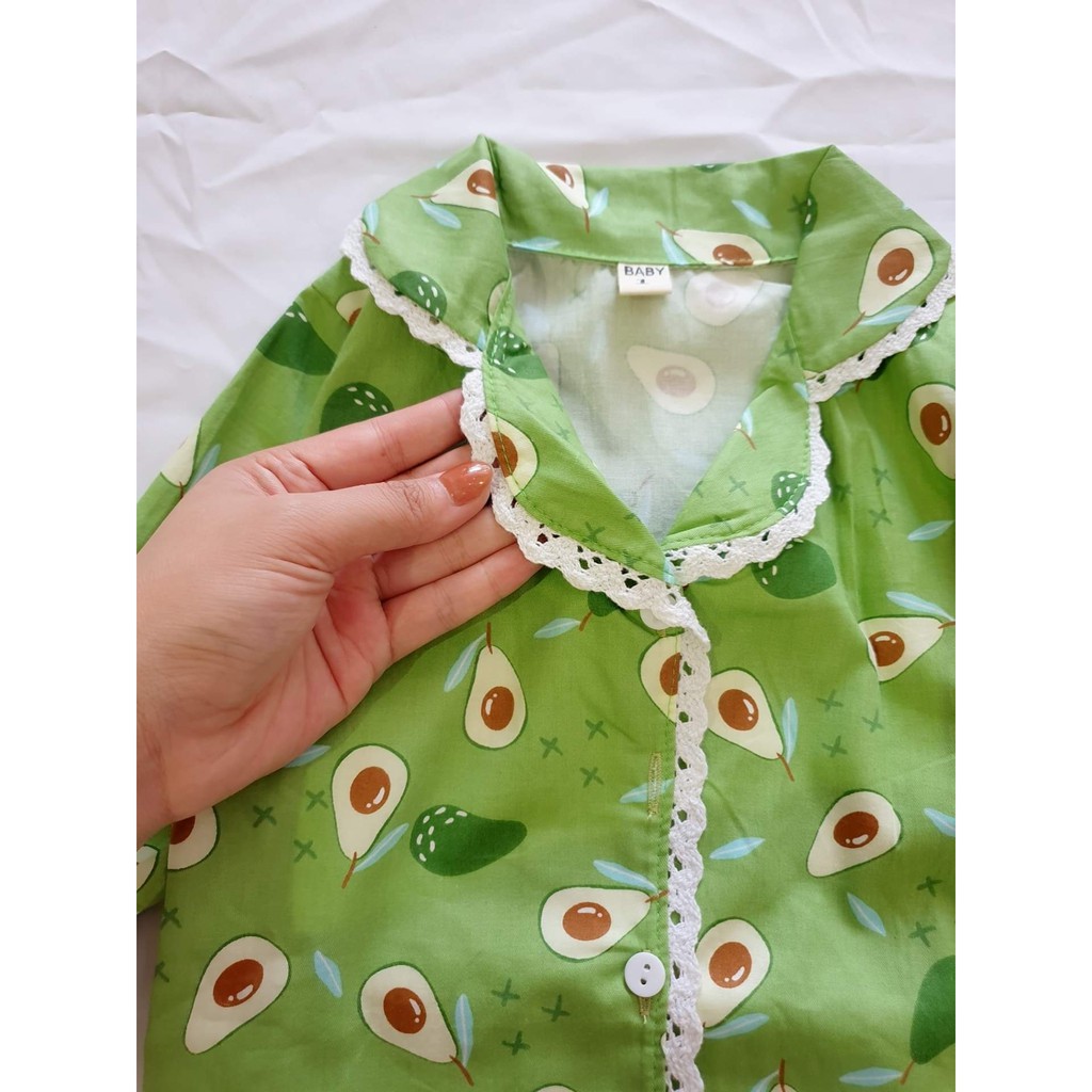 Pizama cho bé gái ⚡ 𝗙𝗥𝗘𝗘𝗦𝗛𝗜𝗣 ⚡ Hàng thiết kế - Chất liệu thô lụa mềm mại, an toàn cho da bé