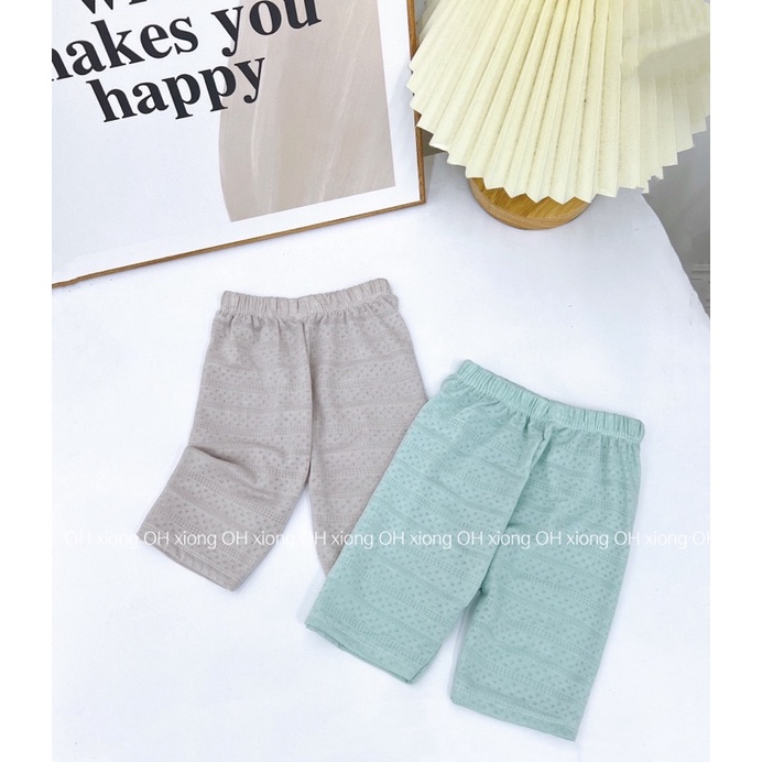 Quần legging lửng thông hơi bé gái