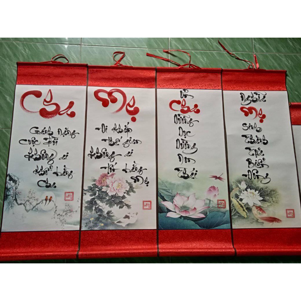 Tranh thư pháp tặng thầy cô 20-11