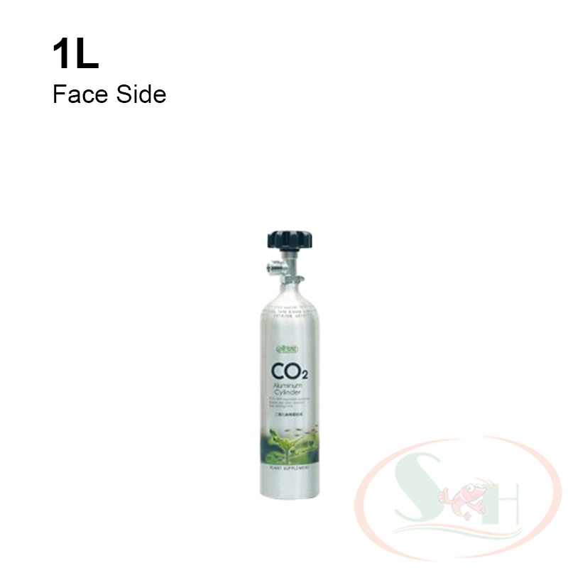 Bình co2 nhôm Ista 0.5L, 1L Aluminum Cylinder van tổng kim loại Đài Loan thủy sinh 0.5, 1 lít