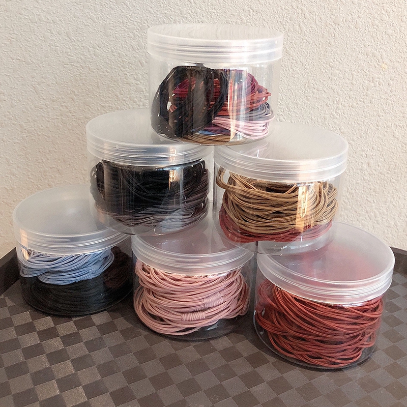 Dây Cột Tóc Bằng Da Co Giãn Thiết Kế Đơn Giản Thời Trang Cho Nữ