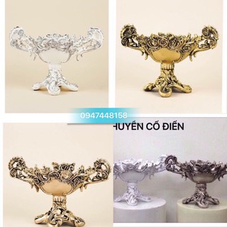 Bình hoa composite 💯BAO BỂ VỠ💯 dáng thuyền hoa cao 21cm