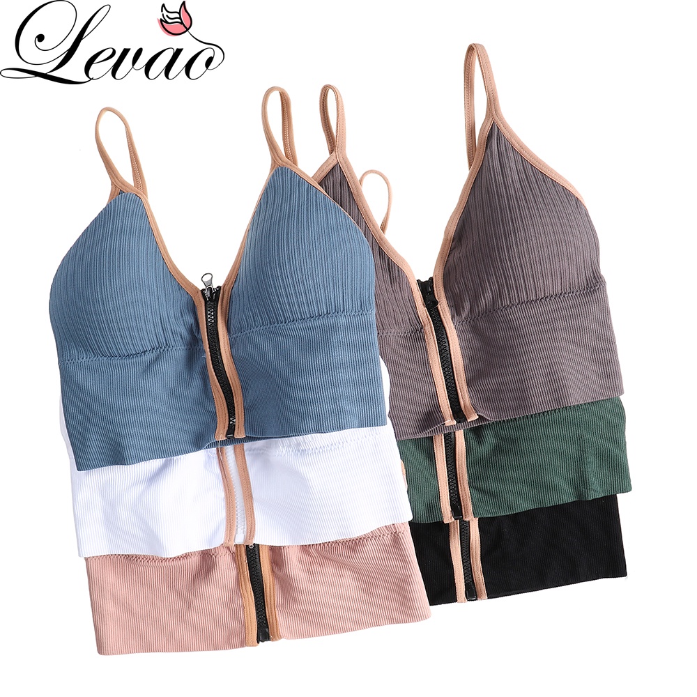 Áo Bra Levao Thiết Kế Phối Kẻ Sọc Thời Trang Trẻ Trung