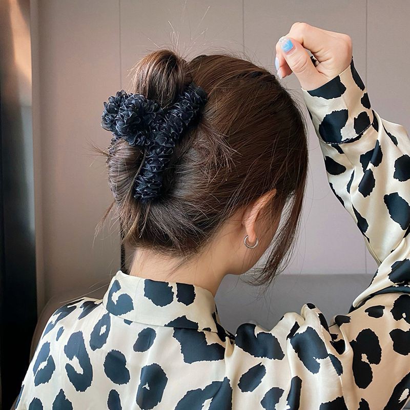 Kẹp tóc vải nhún bèo - cặp tóc phong cách Hàn Quốc dễ thương xinh xắn ZAZA H005