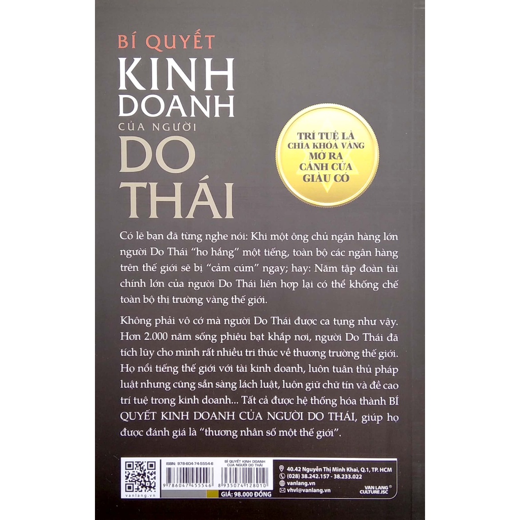 Sách Bí Quyết Kinh Doanh Của Người Do Thái (Tái Bản 2022) - VLG