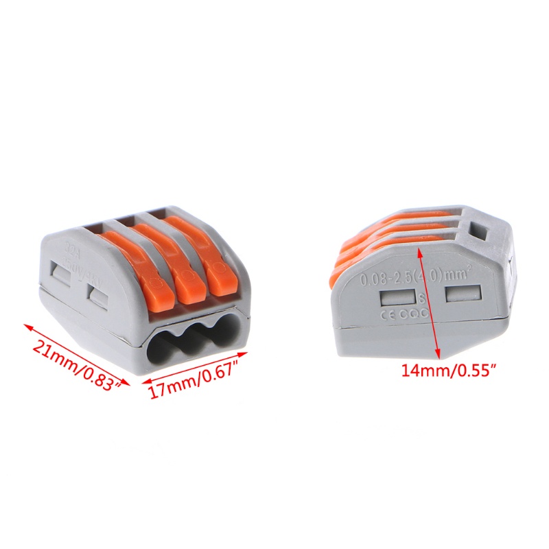 Set 10 Khối Đấu Nối Dây Điện 3 Chiều Có Thể Tái Sử Dụng