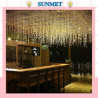 [CHẤT LƯỢNG CAO] Đèn LED nháy 4x0.6 mành thả trang trí hình thác nước dùng trang trí ngoài trời, sân vườn , trong dịp lễ