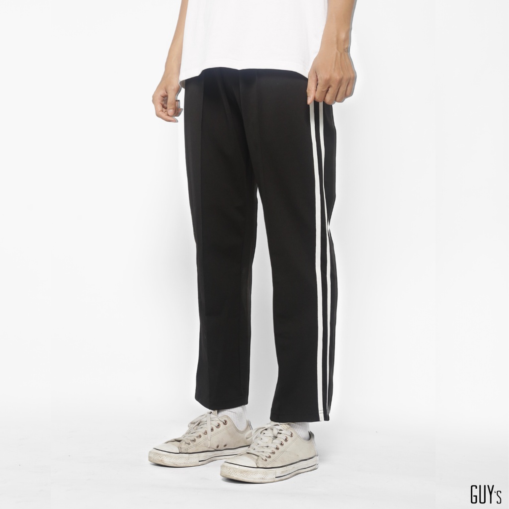 Quần thể thao D-Stripe GUY's Closet, Chất liệu co giãn, Kẻ sọc cá tính