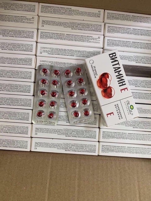 Hộp vỉ vitamin e đỏ 270mg Mirrolla NGA (20v) 03/2022 | BigBuy360 - bigbuy360.vn
