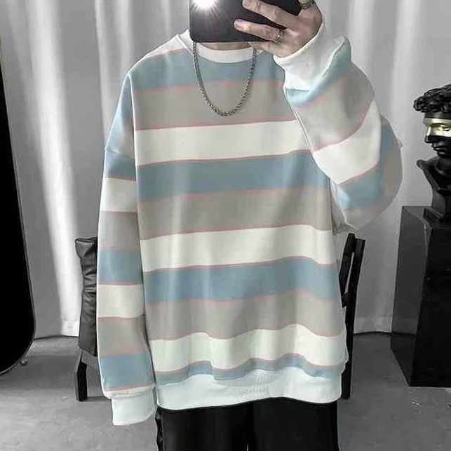 Áo nỉ cổ tròn tay dài phong cách thời trang hàn quốc dành cho nam giới | BigBuy360 - bigbuy360.vn